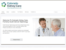Tablet Screenshot of coloradokidney.com